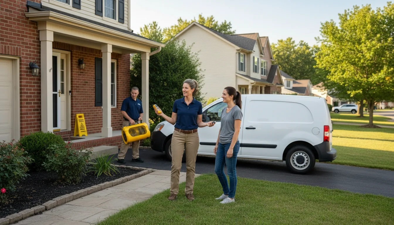 Residential water damage restoration in Glenville, NC